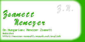 zsanett menczer business card